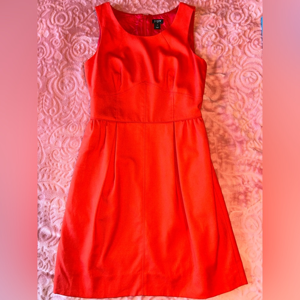 J. Crew Vibrant Orange Dress